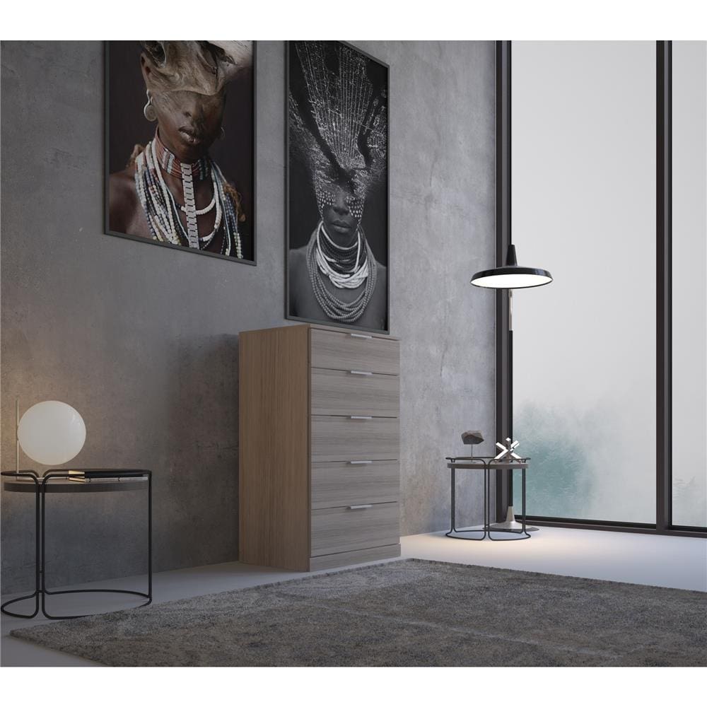 Cômoda Bartira Versatti com 5 Gavetas - Castanho - 1