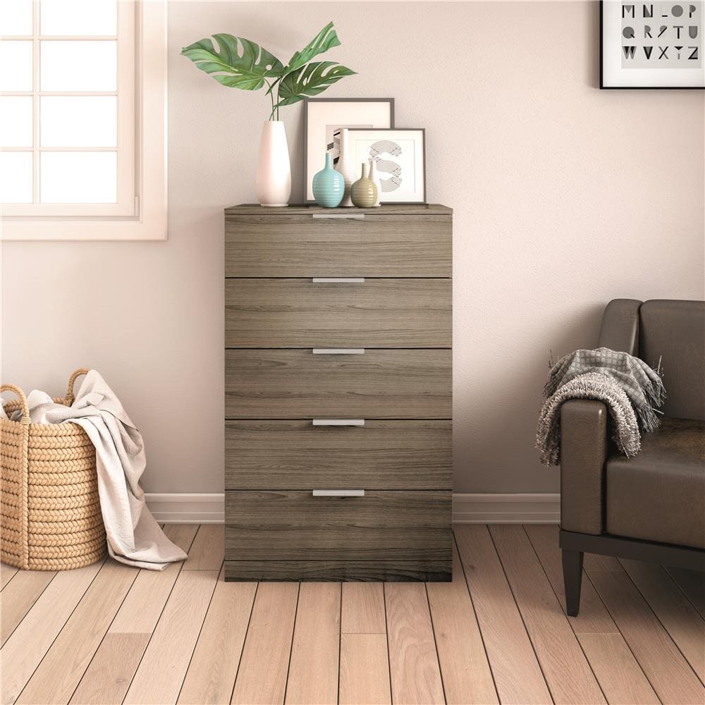 Cômoda Bartira Versatti com 5 Gavetas - Castanho - 2