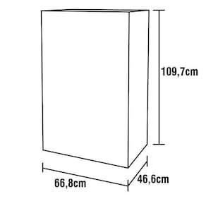 Cômoda Bartira Versatti 5 Gavetas - 66,8cm de Largura - Cinza/Preta - 3