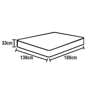 Colchão Casal Softflex Gold Luxo Molas Ensacadas 33x138x188 cm - Vinho - 1