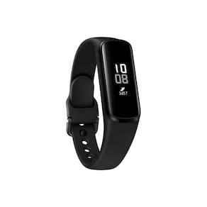 Galaxy Fit E Samsung Preto com Bluetooth, Sensor de Frequência Cardíaca e Resistência à água