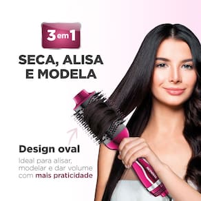 Escova Secadora Mondial Chrome Pink Line ES-04 1200W - Pink - 110V - 3