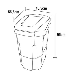 Tanquinho de Roupas Colormaq LCS Semiautomática 10kg com Batedor Central Gigante - Prata