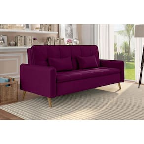 Sofá-cama Matrix Donna em Veludo com 200cm de Largura