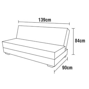 Sofá-cama Matrix Motta em Tecido Suede com Baú
