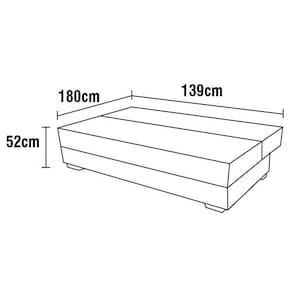 Sofá-cama Matrix Motta em Tecido Suede com Baú