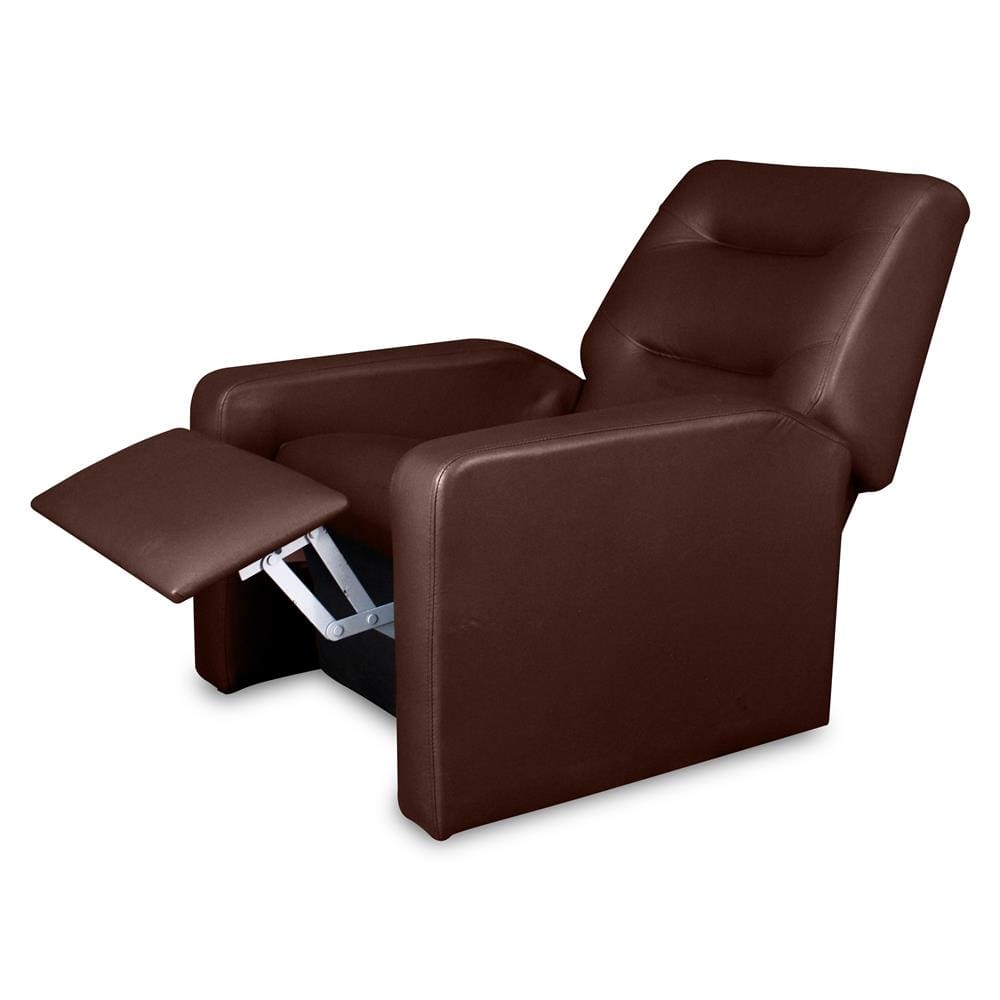 Poltrona Matrix Sorrento com Encosto Reclinável em Corino - Marrom - 2