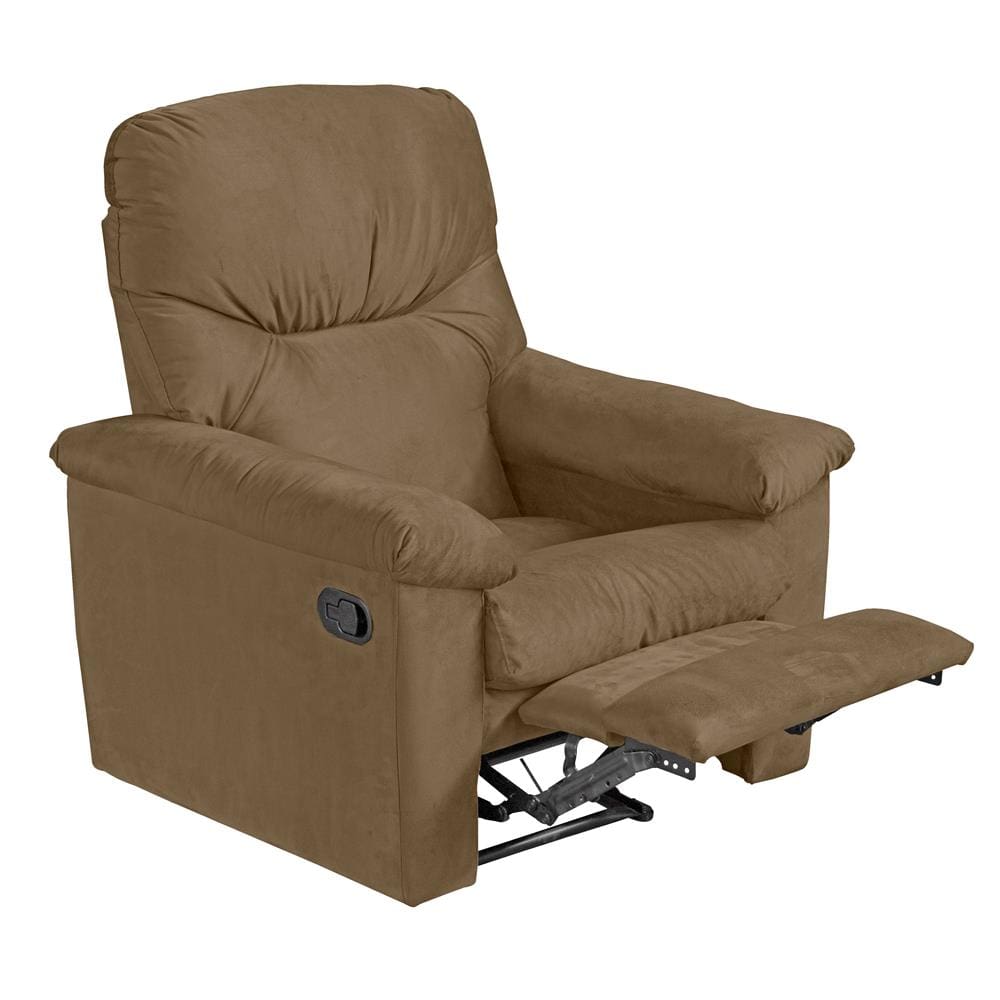 Poltrona Matrix Thor com Encosto Reclinável em Tecido Veludo - Capuccino - 2