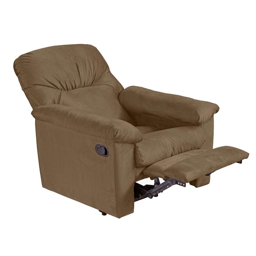 Poltrona Matrix Thor com Encosto Reclinável em Tecido Veludo - Capuccino - 3