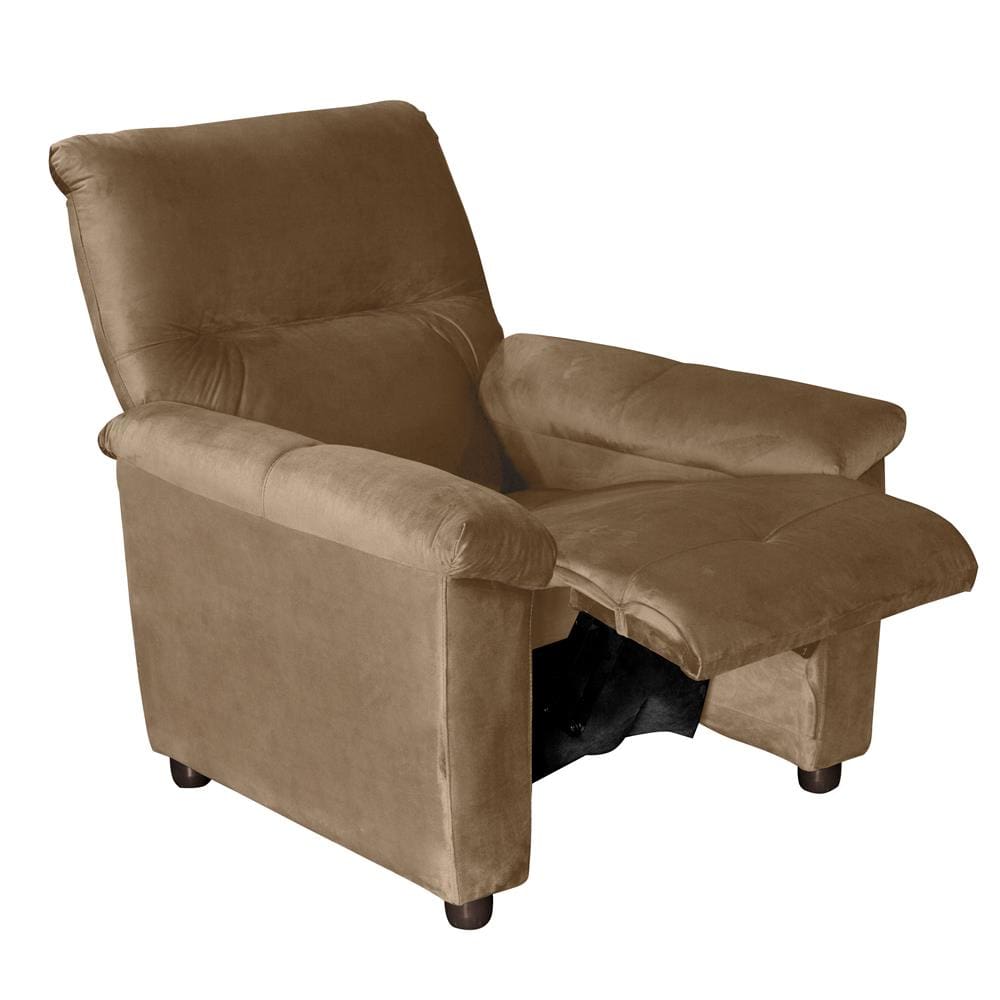 Poltrona Matrix Vegas com Encosto Reclinável em Veludo - Capuccino - 3