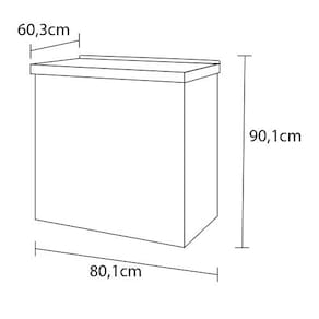Balcão Cooktop Bartira Linea 4 Bocas 1 Gaveta com Porta Basculante
