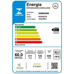 Geladeira Samsung Inverter French Door RF23R com Tecnologia Twin Cooling Plus e SmartThings (Wi-Fi) Inox - 536L