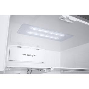 Geladeira Samsung Inverter French Door RF23R com Tecnologia Twin Cooling Plus e SmartThings (Wi-Fi) Inox - 536L