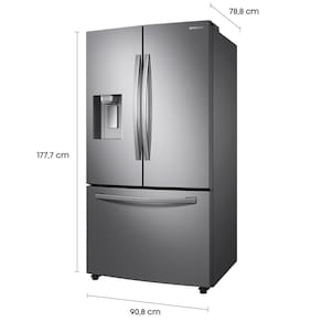 Geladeira Samsung Inverter French Door RF23R com Tecnologia Twin Cooling Plus e SmartThings (Wi-Fi) Inox - 536L