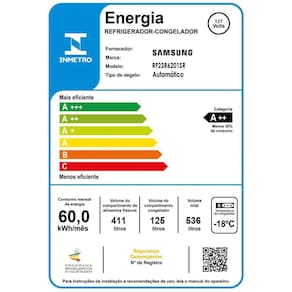 Geladeira Samsung Inverter French Door RF23R com Tecnologia Twin Cooling Plus e SmartThings (Wi-Fi) Inox - 536L