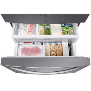 Geladeira Samsung Inverter French Door RF23R com Tecnologia Twin Cooling Plus e SmartThings (Wi-Fi) Inox - 536L