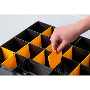 Maleta Plástica Organizadora 17" Tramontina com Divisórias Móveis - MALETA ORGANIZADORA PLASTICA 17 TRAMONTINA - 1