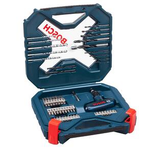 Kit de Pontas e Brocas Bosch X-Line para Parafusar e Perfurar - 54 Unidades