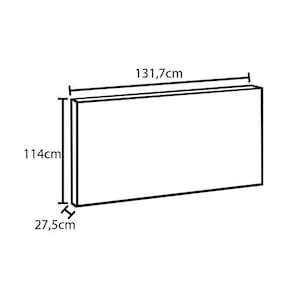 Cabeceira para Cama Box Solteiro Barreto Talismã com Nicho - Café - 2