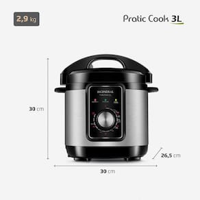Panela Elétrica de Pressão Mondial PE-47 Pratic Cook 3L - Inox