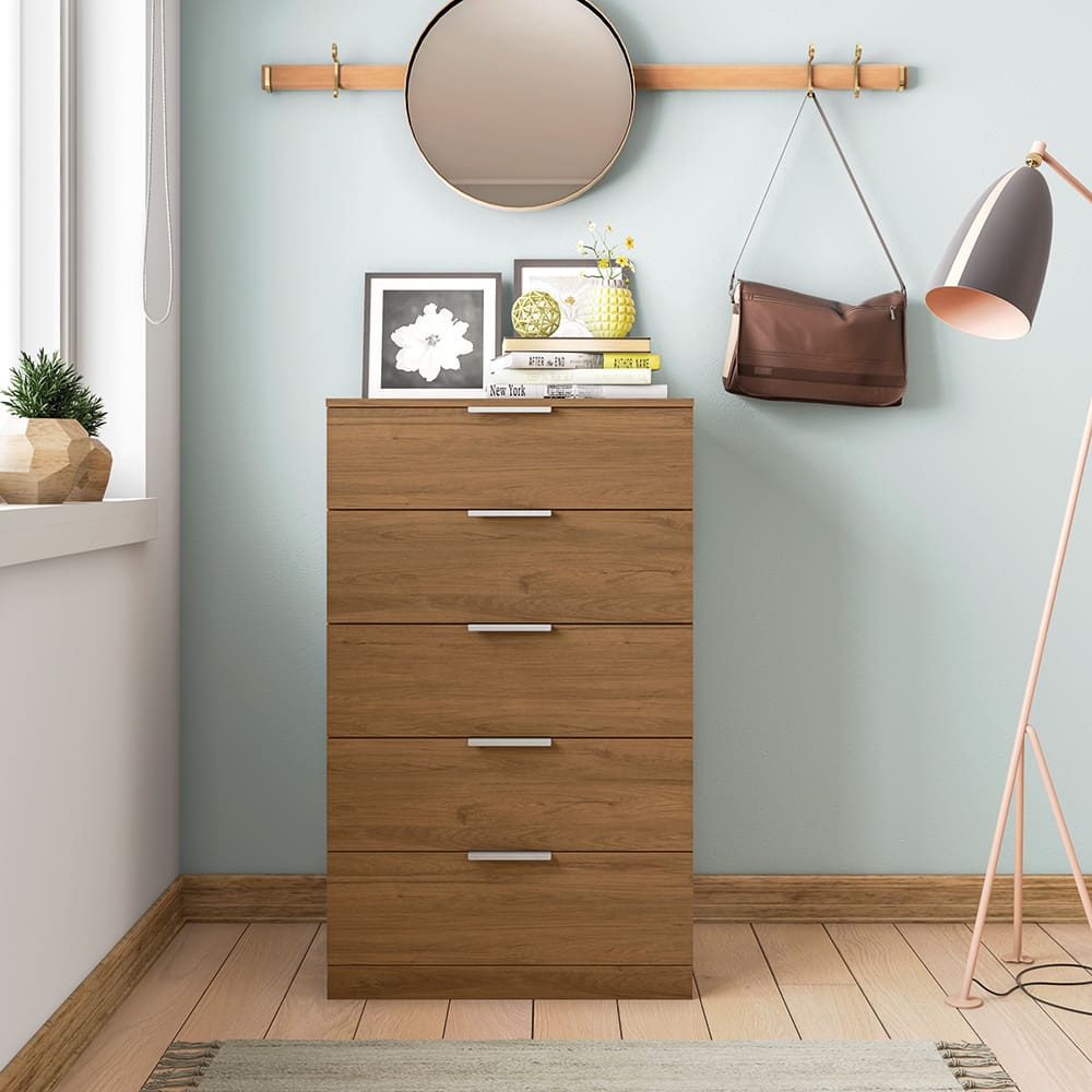 Cômoda Bartira Versatti com 5 Gavetas - Grapia - 1