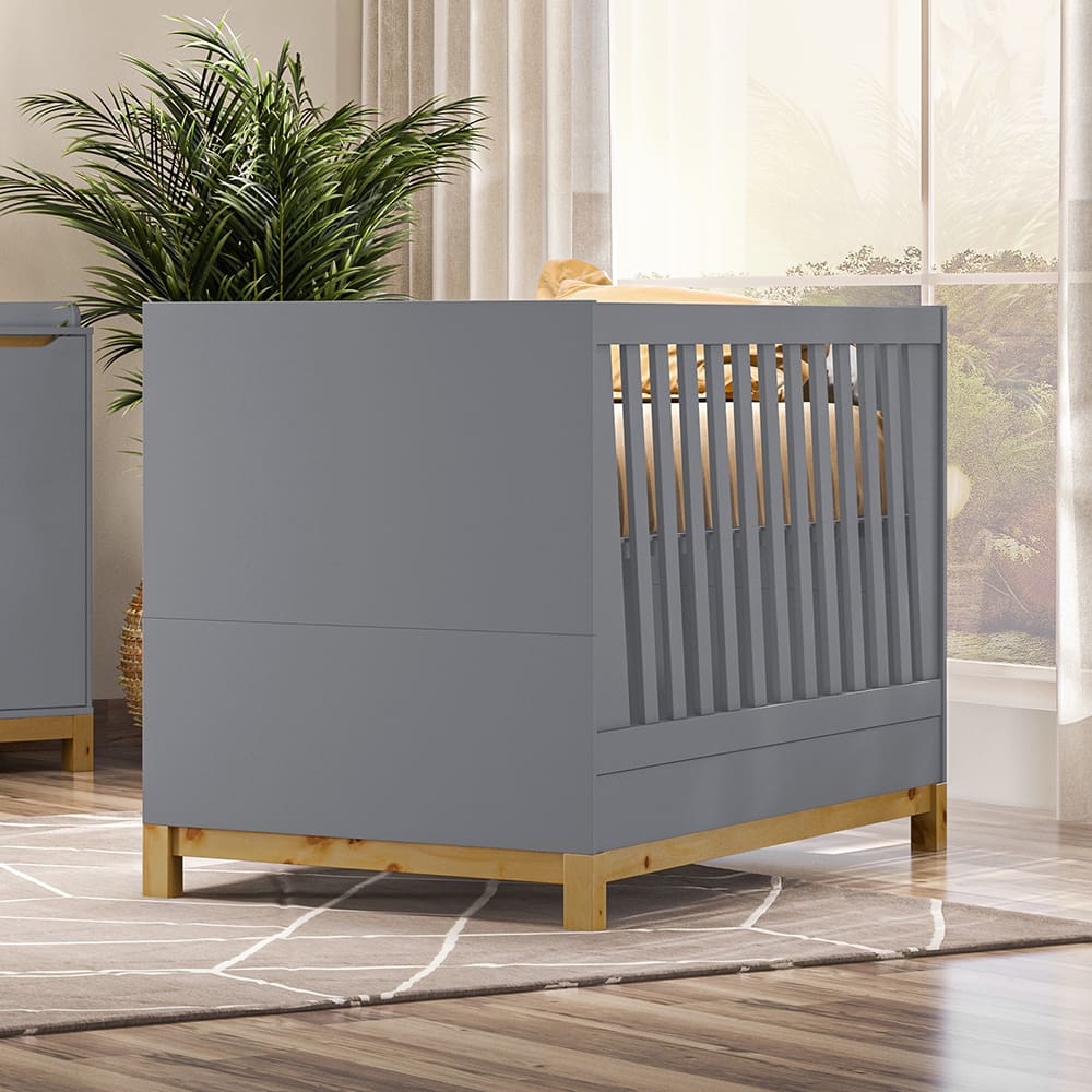 Berço Henn Alegria 3x1 - Cinza - 1