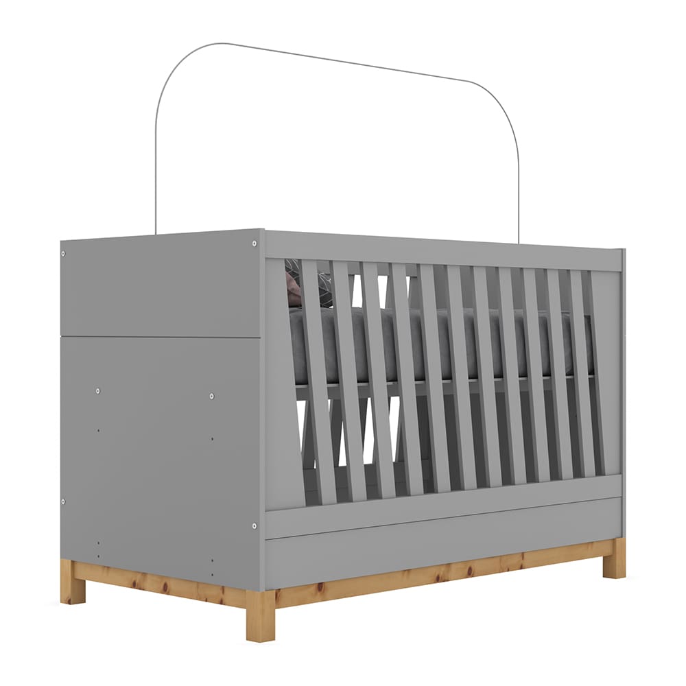 Berço Henn Alegria 3x1 - Cinza - 2