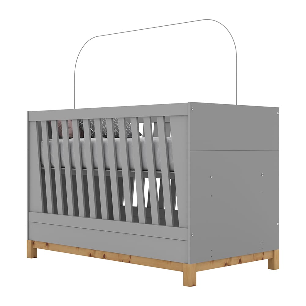 Berço Henn Alegria 3x1 - Cinza - 3