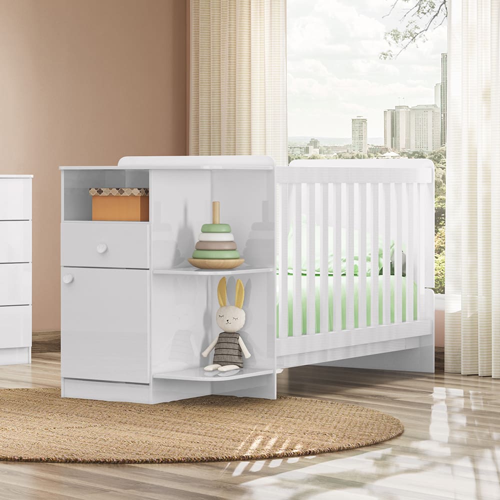 Berço Henn Mosaico 3x1 - Branco - 1