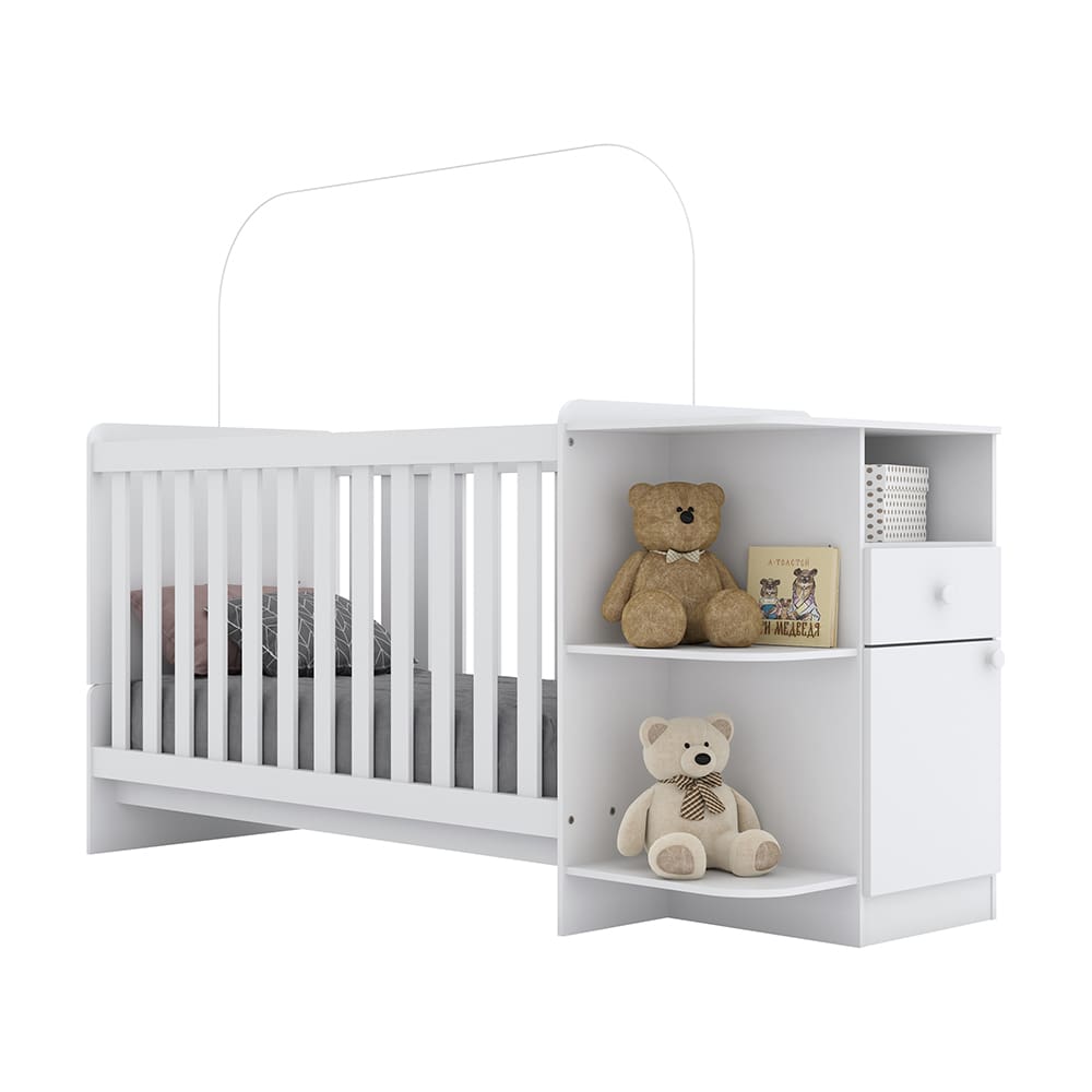 Berço Henn Mosaico 3x1 - Branco - 2