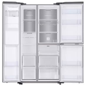 Geladeira Samsung Inverter Frost Free Side By Side RS65R 3 Portas com Tecnologia Exclusiva SpaceMax Inox Look - 602L