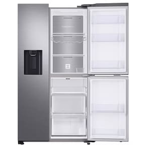 Geladeira Samsung Inverter Frost Free Side By Side RS65R 3 Portas com Tecnologia Exclusiva SpaceMax Inox Look - 602L