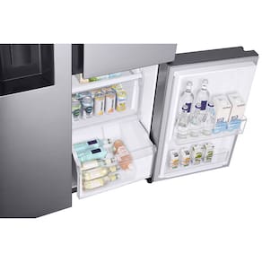Geladeira Samsung Inverter Frost Free Side By Side RS65R 3 Portas com Tecnologia Exclusiva SpaceMax Inox Look - 602L