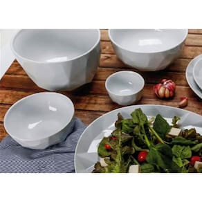 Conjunto com 12 Tigelas M Germer Edros em Porcelana Branca - 600 ml