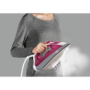Ferro de Passar a Vapor Arno Steamgliss FSGC com Spray e Base Cerâmica - Rosa/Branco