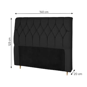 Cabeceira para Cama Casal Dobue Palladium com 140cm de Largura