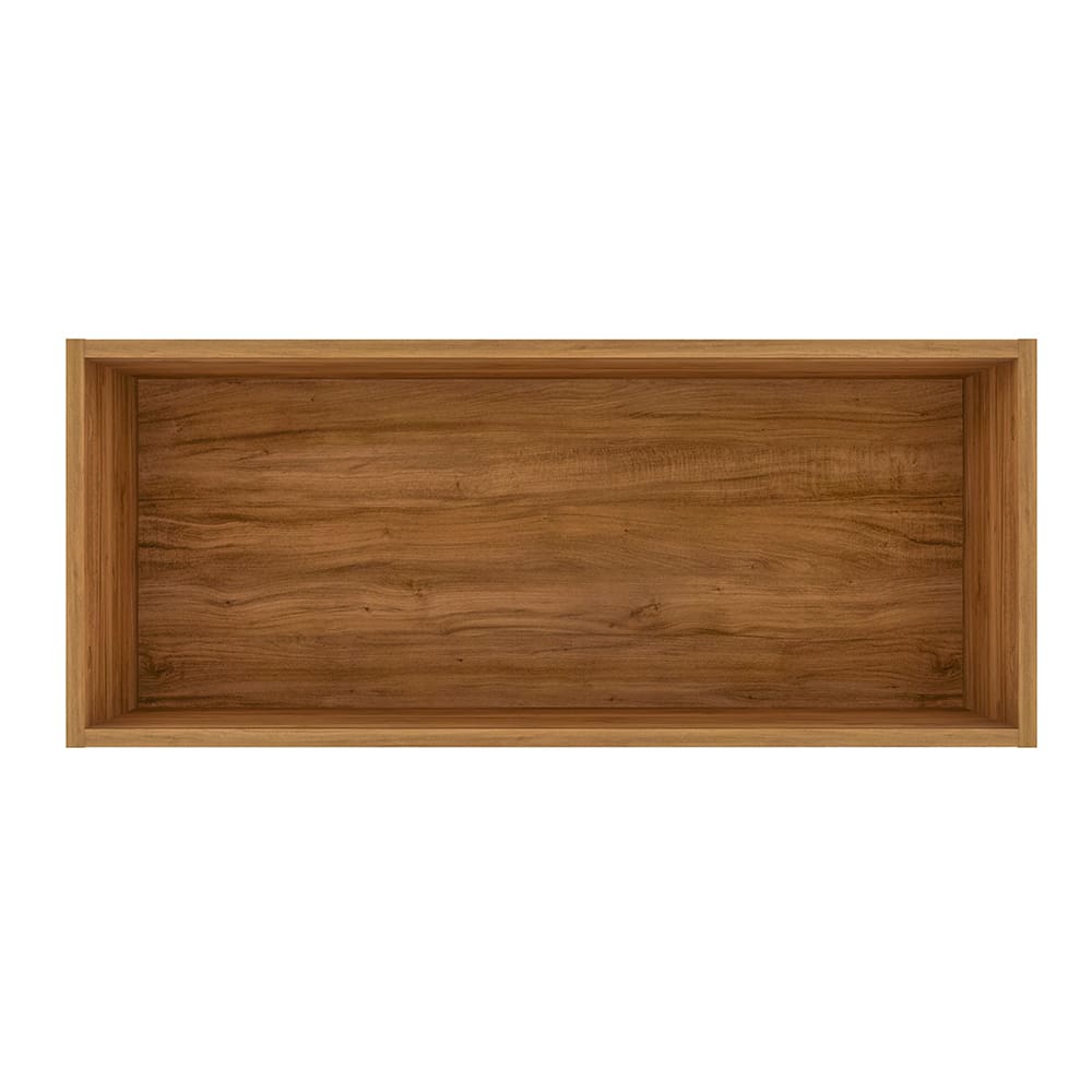 Armário de Geladeira Bartira Amazonita com 1 Porta - 80cm de largura - Damasco/Branco - 1