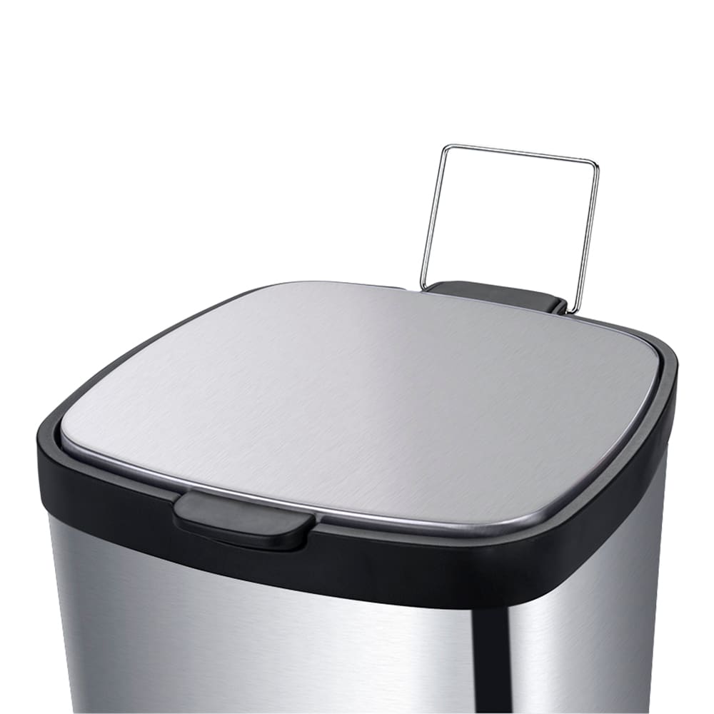 Lixeira Brinox com Pedal e Balde Frame Inox - 12 L - LIX ACO INOX C PEDAL E BALDE FRAME 12L BRINOX - 1