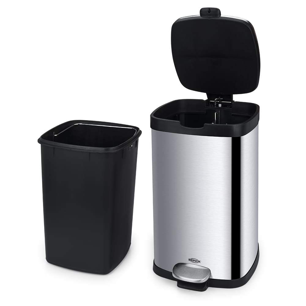 Lixeira Brinox com Pedal e Balde Frame Inox - 12 L - LIX ACO INOX C PEDAL E BALDE FRAME 12L BRINOX - 3