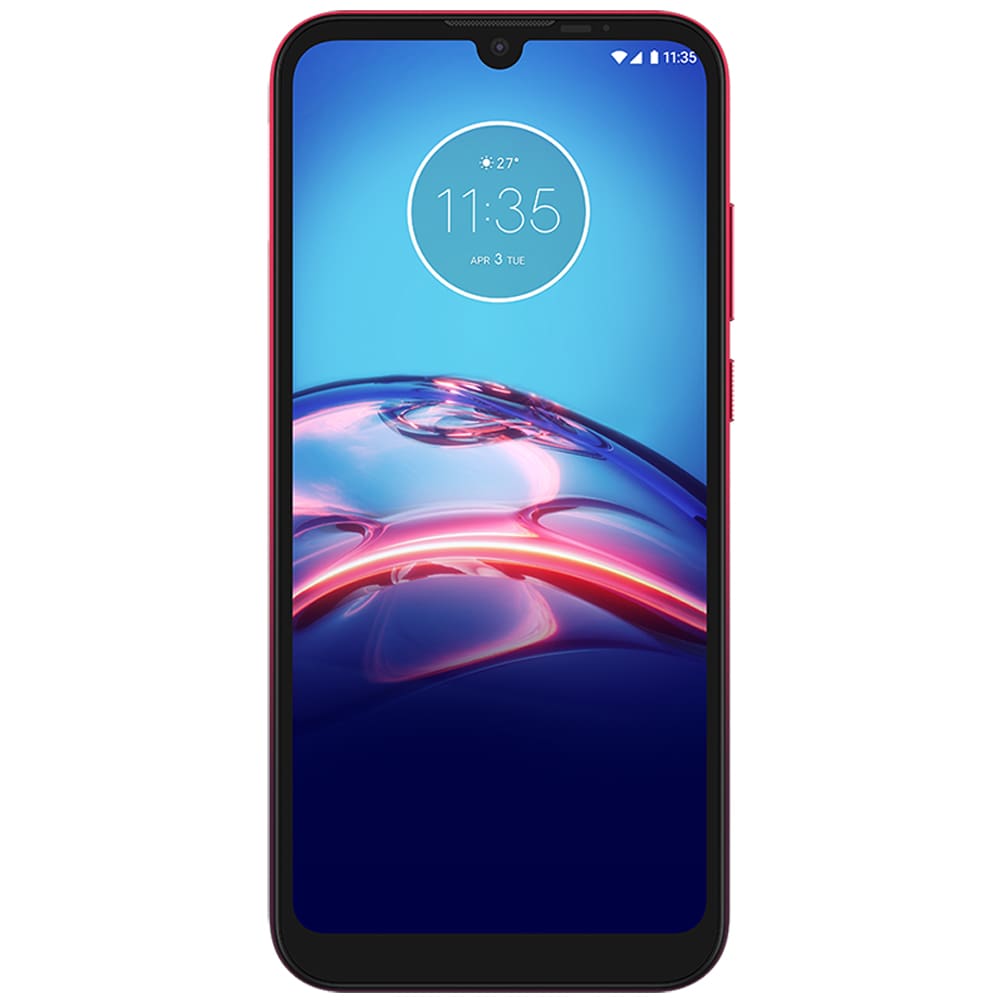 Smartphone Motorola Moto e6s Vermelho Magenta 64GB, Tela Max Vision de 6.1", Câmera Traseira Dupla, Android 9.0, Processador Octa-Core e 2GB de RAM - 1