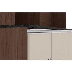 Cozinha Compacta Poliman Alice com 6 Portas, 1 Gaveta e 2 Prateleiras - 160cm de largura