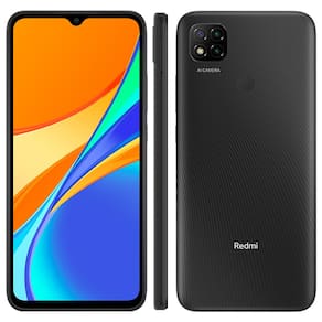 Smartphone Xiaomi Redmi 9C Cinza 64GB, Tela de 6.53", 3GB de RAM, Câmera Traseira Tripla, Android 10 e Processador Octa-Core