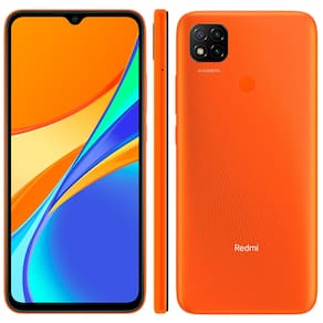 Smartphone Xiaomi Redmi 9C Laranja 64GB, Tela de 6.53", 3GB de RAM, Câmera Traseira Tripla, Android 10 e Processador Octa-Core