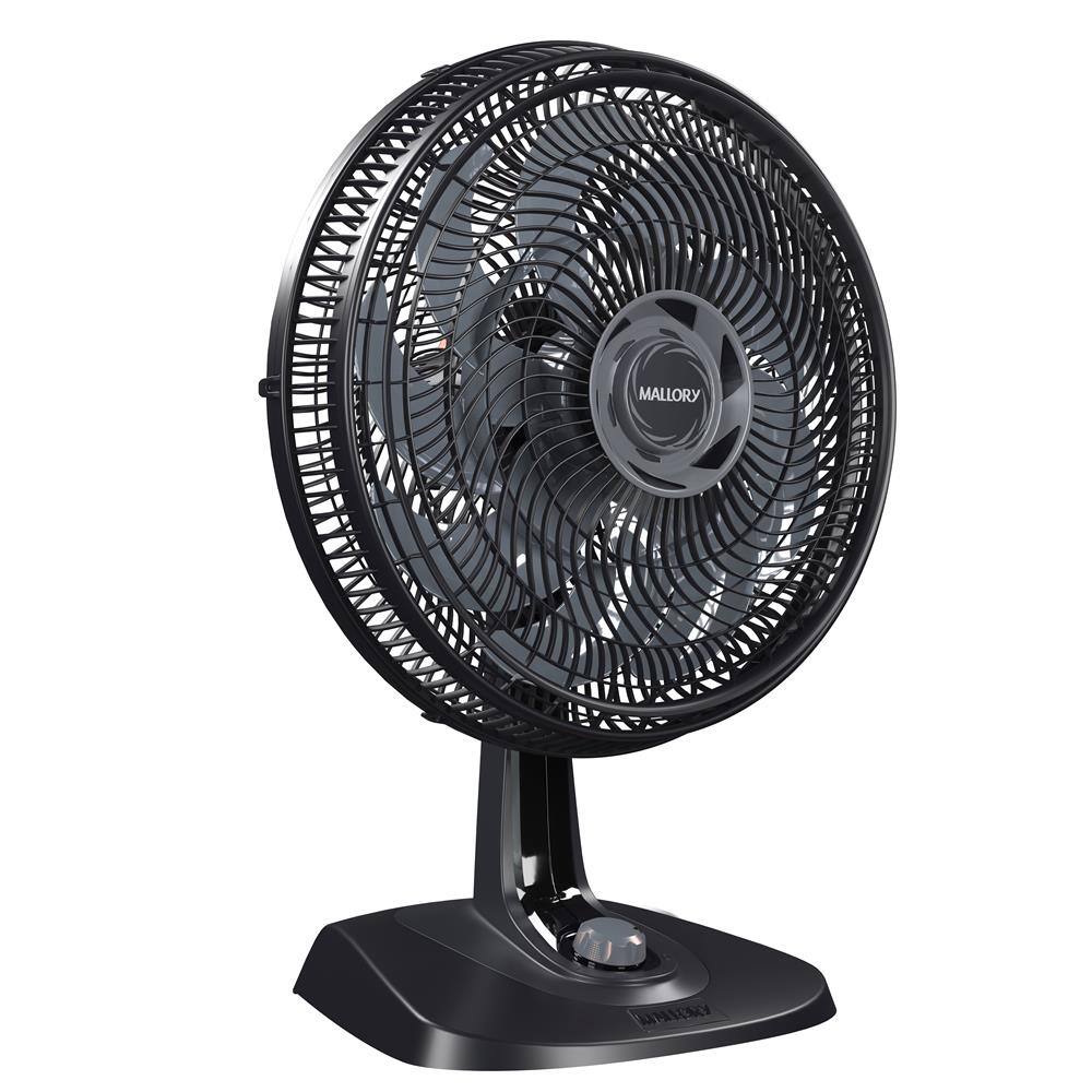 Ventilador de Mesa Mallory Neo Air 15 com 3 Velocidades, 40cm, 15 Pás - Preto/Grafite - 220V - 1