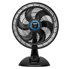 Ventilador de Mesa Arno Ultra Silence Force Repelente VD55 40cm, 6 Pás, 3 Velocidades - Preto