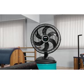 Ventilador de Mesa Arno Ultra Silence Force VD50 com 3 Velocidades, 50cm, 6 Pás - Preto