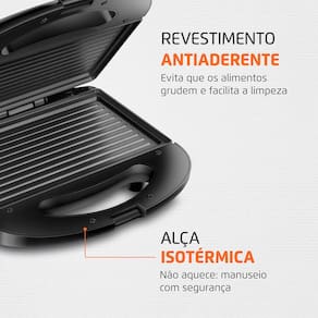 Sanduicheira Mondial Master Grill S-20 - Preto/Inox - 220V - 2