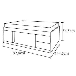 Cama Casal Barreto Carolina com 4 Portas e 2 Gavetas - Marrom - 2