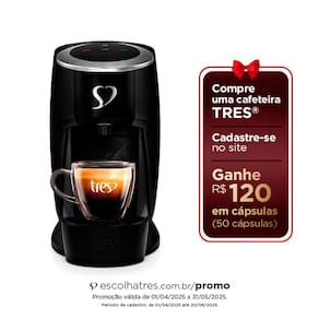 Cafeteira Espresso TRES Touch Automática Multibebidas - Preta