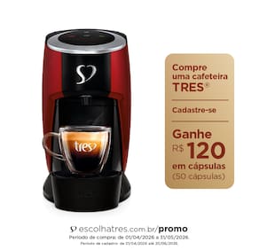 Cafeteira Espresso TRES 3 Corações Touch Automática - Vermelha - 110V - 1